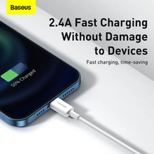 Кабель BASEUS Superior Series Fast Charging Data Cable USB to Lightning 2.4A 0.25 m White (CALYS-02)