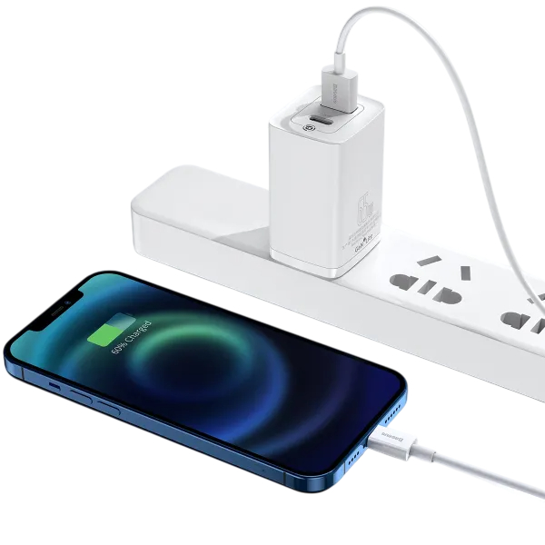 Фото Кабель BASEUS Superior Series Fast Charging Data Cable USB to Lightning 2.4A 0.25 m White (CALYS-02)