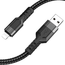 Кабель HOCO U110 USB - Lightning 1.2м Black (6931474770561)