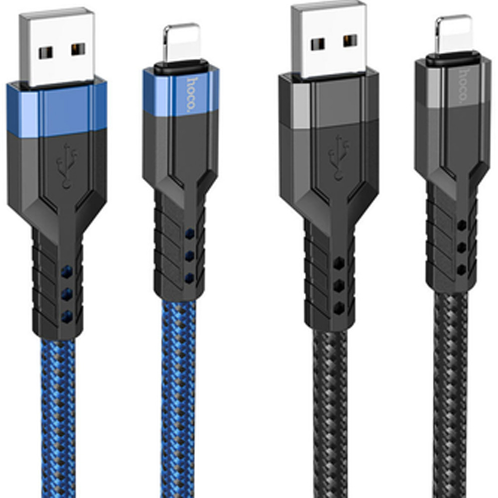 Кабель HOCO U110 USB - Lightning 1.2м Black (6931474770561) Довжина 1.2