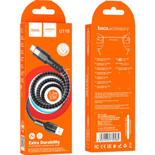Кабель HOCO U110 USB - Micro USB 2.4A 1.2 м  Black (6931474770585)