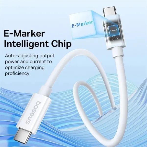 Покупка Кабель Baseus Superior 2 Series Fast Charging Data Cable Type-C to Type-C 240W 1.8m White (P10365200211-05)