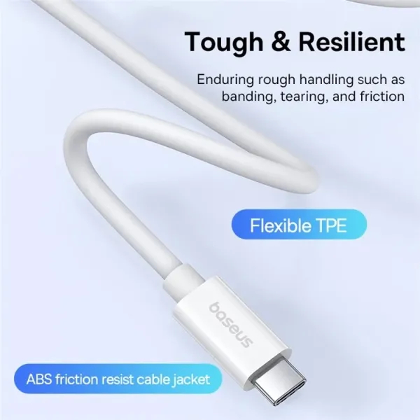 Обзор Кабель Baseus Superior 2 Series Fast Charging Data Cable Type-C to Type-C 240W 1.8m White (P10365200211-05)