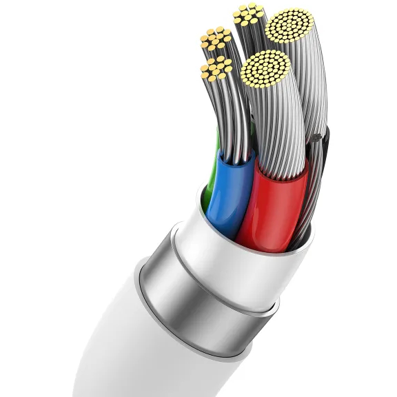 В Фокстрот Кабель Baseus Superior 2 Series Fast Charging Data Cable Type-C to Type-C 240W 1.8m White (P10365200211-05)