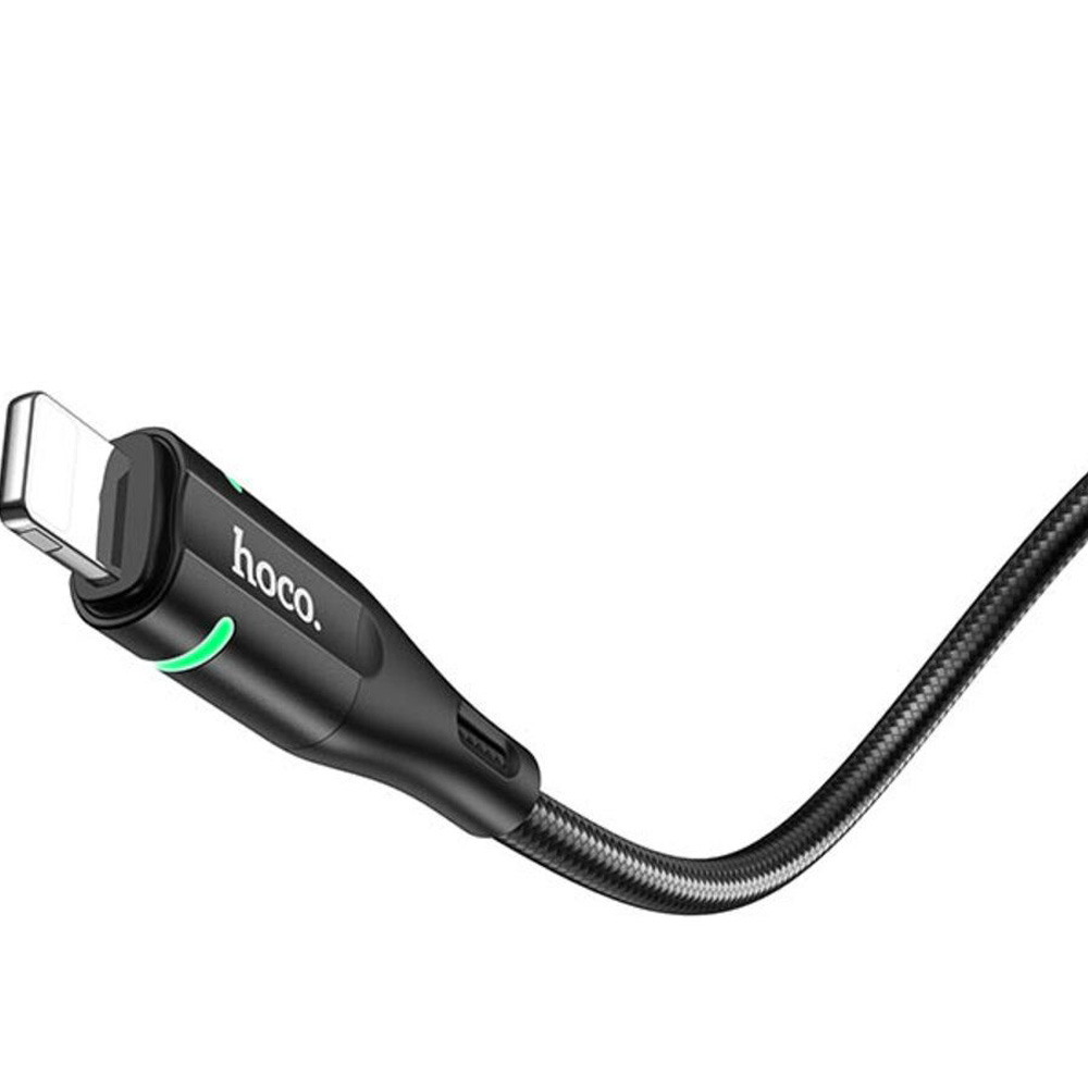 Кабель HOCO U93 USB - Lightning 2.4A 1.2 м Black (6931474732132) Длина 1.2