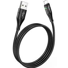Кабель HOCO U93 USB - Lightning 2.4A 1.2 м Black (6931474732132)