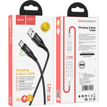 Кабель HOCO U93 USB - USB Type-C 3A 1.2 м Black (6931474732170)