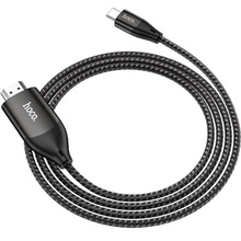 Кабель HOCO UA16 USB Type-C - HDMI HD 2 м Gray (6931474755025)