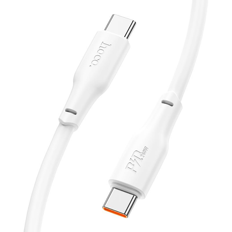 Кабель HOCO X93 Type-C to Type-C 240W 2m White (6931474790743) Кабель HOCO X93 Type-C to Type-C 240W 2m White (6931474790743)
