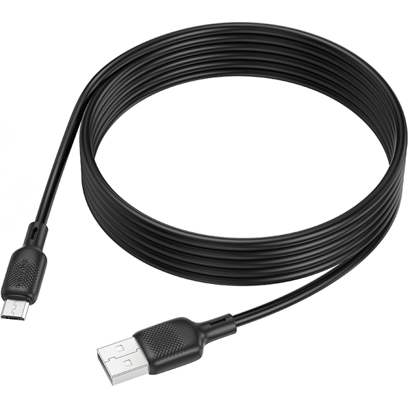 Кабель BOROFONE BX113 Lenny USB - micro-USB 2 м Black Длина 2