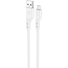 Кабель HOCO X97 Crystal USB to Micro-USB 1m White (6931474799838)