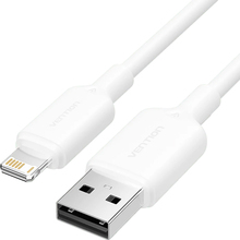 Кабель VENTION USB 2.0 Type-A to Lightning Male 2.4A 1m White (LAMWF)