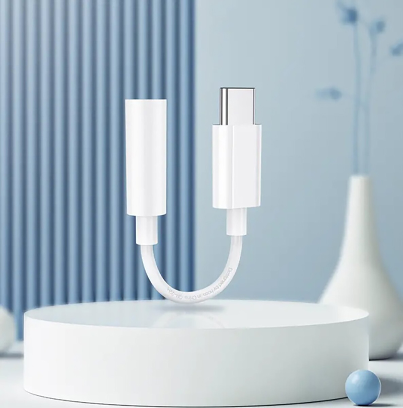 Фото 3 Кабель HOCO LS35 Type-C to 3.5mm White (6931474790767)