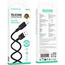 Кабель BOROFONE BX113 Lenny USB - USB Type-C 2 м Black (6941991115509)