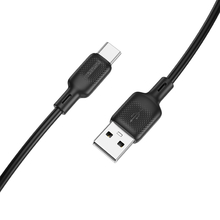 Кабель BOROFONE BX113 Lenny USB - USB Type-C 2 м Black (6941991115509)