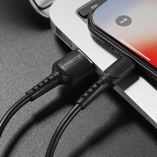 Кабель BOROFONE BX16 USB - Lightning 1м Black (BX16LB)