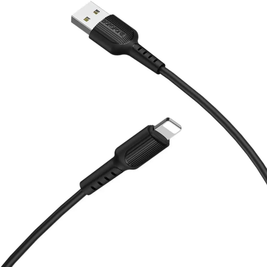 Кабель BOROFONE BX16 USB - Lightning 1м Black (BX16LB)