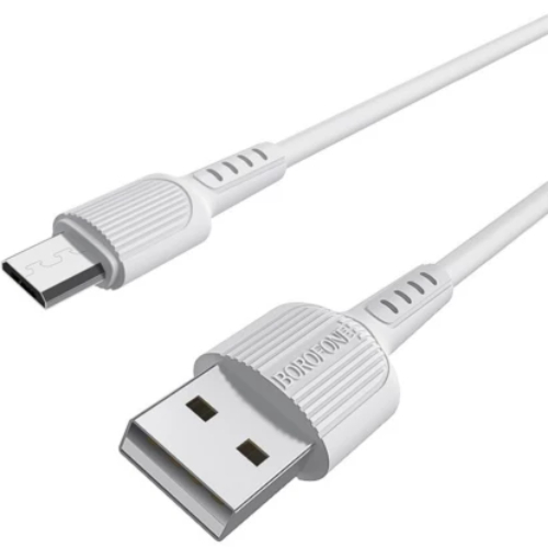 Кабель BOROFONE BX16 USB - micro-USB 1м White (BX16MW) Дополнительно Сила тока на выходе: 2A; Материал: TPE-пластик, ПВХ