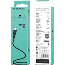 Кабель BOROFONE BX16 USB - USB Type-C 1 м Black (BX16CB)