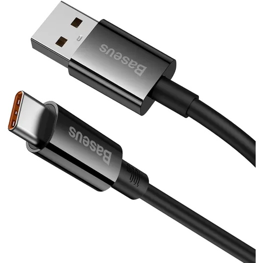 Кабель BASEUS Superior Series Fast Charging Data Cable USB to Type-C 100W 1.5 м Cluster Black (P10320102114-01) Тип USB - USB Type-С