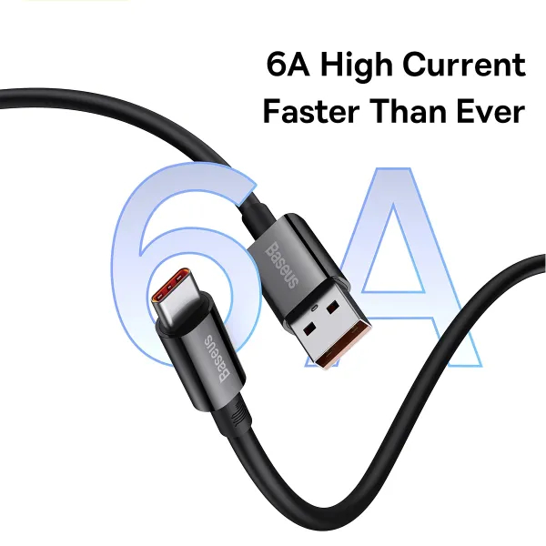 Кабель BASEUS Superior Series Fast Charging Data Cable USB to Type-C 100W 1.5 м Cluster Black (P10320102114-01) Довжина 1.5