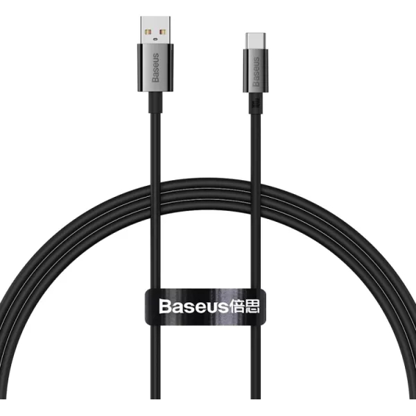 Кабель BASEUS Superior Series Fast Charging Data Cable USB to Type-C 100W 1 м Cluster Black (P10320102114-00) Кабель BASEUS Superior Series Fast Charging Data Cable USB to Type-C 100W 1 м Cluster Black (P10320102114-00)