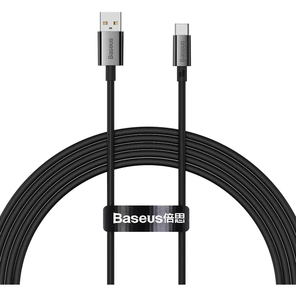 Кабель BASEUS Superior Series Fast Charging Data Cable USB to Type-C 100W 2 м Cluster Black (P10320102114-02) Кабель BASEUS Superior Series Fast Charging Data Cable USB to Type-C 100W 2 м Cluster Black (P10320102114-02)