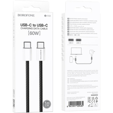 Кабель BOROFONE BX103 Original 60W charging data cable Type-C to Type-C Black (6941991109485)