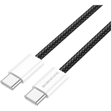 Кабель BOROFONE BX103 Original 60W charging data cable Type-C to Type-C Black (6941991109485)