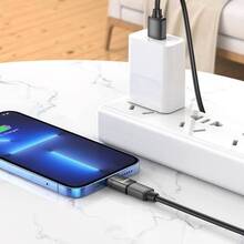 Адаптер HOCO UA17 USB Type-C - Lightning Black (6931474761996)