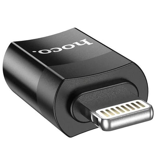 Адаптер HOCO UA17 USB Type-C - Lightning Black (6931474761996) Тип USB Type-С - Lightning
