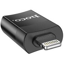 Адаптер HOCO UA17 USB - Lightning Black (6931474761989)