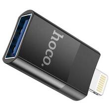 Адаптер HOCO UA17 USB - Lightning Black (6931474761989)