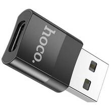 Адаптер HOCO UA17 USB-USB Type-C Black (6931474762009)