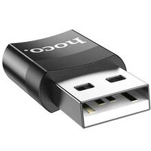 Адаптер HOCO UA17 USB-USB Type-C Black (6931474762009)