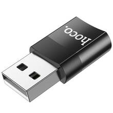 Адаптер HOCO UA17 USB-USB Type-C Black (6931474762009)