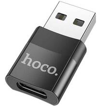 Адаптер HOCO UA17 USB-USB Type-C Black (6931474762009)