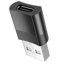 Адаптер HOCO UA17 USB-USB Type-C Black (6931474762009)