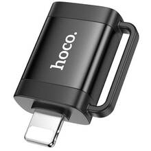 Адаптер HOCO UA31A USB - Lightning Black (6942007628082)