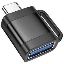 Адаптер HOCO UA31C USB-USB Type-C Black (6942007628129)