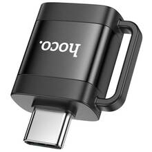 Адаптер HOCO UA31C USB-USB Type-C Black (6942007628129)