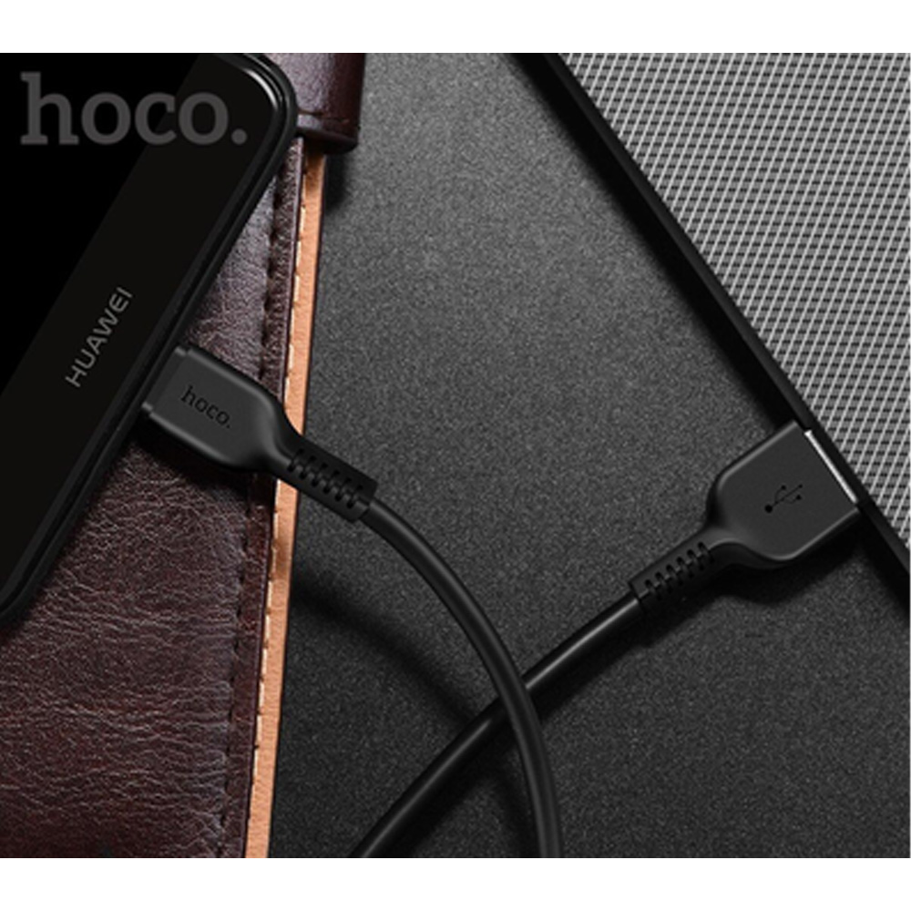 Зовнішній вигляд Кабель HOCO X20 USB - USB Type-C 3A 3 м Black (6957531068969)