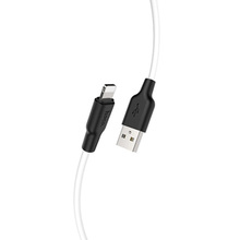 Кабель HOCO X21 Plus USB - Lightning 2.4A 2 м Black+Whit (6931474713780)