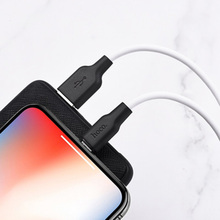 Кабель HOCO X21 Plus USB - Lightning 2.4A 2 м Black+Whit (6931474713780)