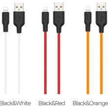 Кабель HOCO X21 Plus USB - Lightning 2.4A 2 м Black+Whit (6931474713780)