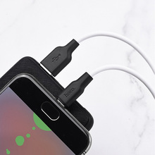 Кабель HOCO X21 Plus USB - micro-USB 2.4A 1 м Black+White (6931474711861)