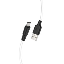 Кабель HOCO X21 Plus USB - micro-USB 2.4A 1 м Black+White (6931474711861)