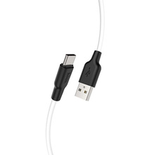 Кабель HOCO X21 Plus USB - USB Type-C 3A 1 м Black+White (6931474711915)