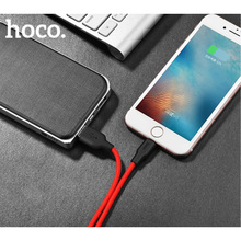 Кабель HOCO X21 USB - Lightning 2A 1м Black+Red (6957531071372)