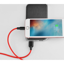 Кабель HOCO X21 USB - Lightning 2A 1м Black+Red (6957531071372)